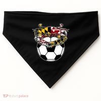 Maryland Crab State Pride Flag Gift Soccer Blue Crab USA-Made Doggie Bandana thumb 0