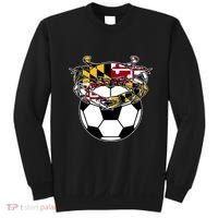 Maryland Crab State Pride Flag Gift Soccer Blue Crab Sweatshirt thumb 0