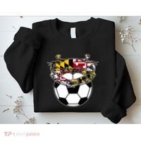 Maryland Crab State Pride Flag Gift Soccer Blue Crab Sweatshirt thumb 2