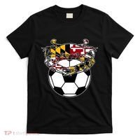 Maryland Crab State Pride Flag Gift Soccer Blue Crab T-Shirt thumb 0