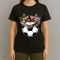 Maryland Crab State Pride Flag Gift Soccer Blue Crab T-Shirt thumb 4