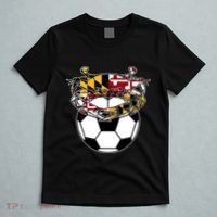 Maryland Crab State Pride Flag Gift Soccer Blue Crab T-Shirt thumb 5