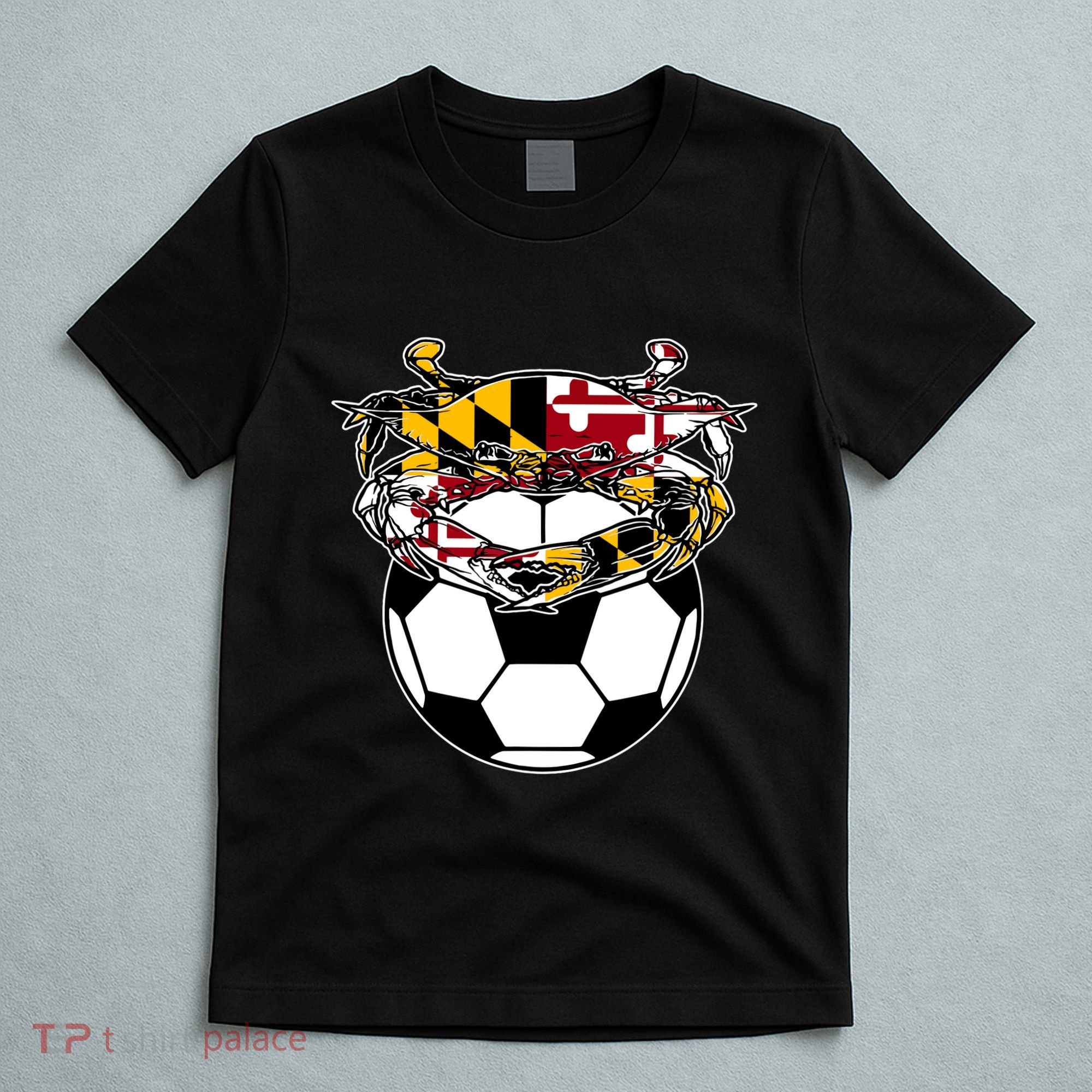 Maryland Crab State Pride Flag Gift Soccer Blue Crab T-Shirt