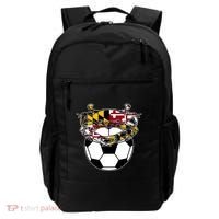 Maryland Crab State Pride Flag Gift Soccer Blue Crab Backpack thumb 0