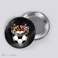 Maryland Crab State Pride Flag Gift Soccer Blue Crab Button thumb 0