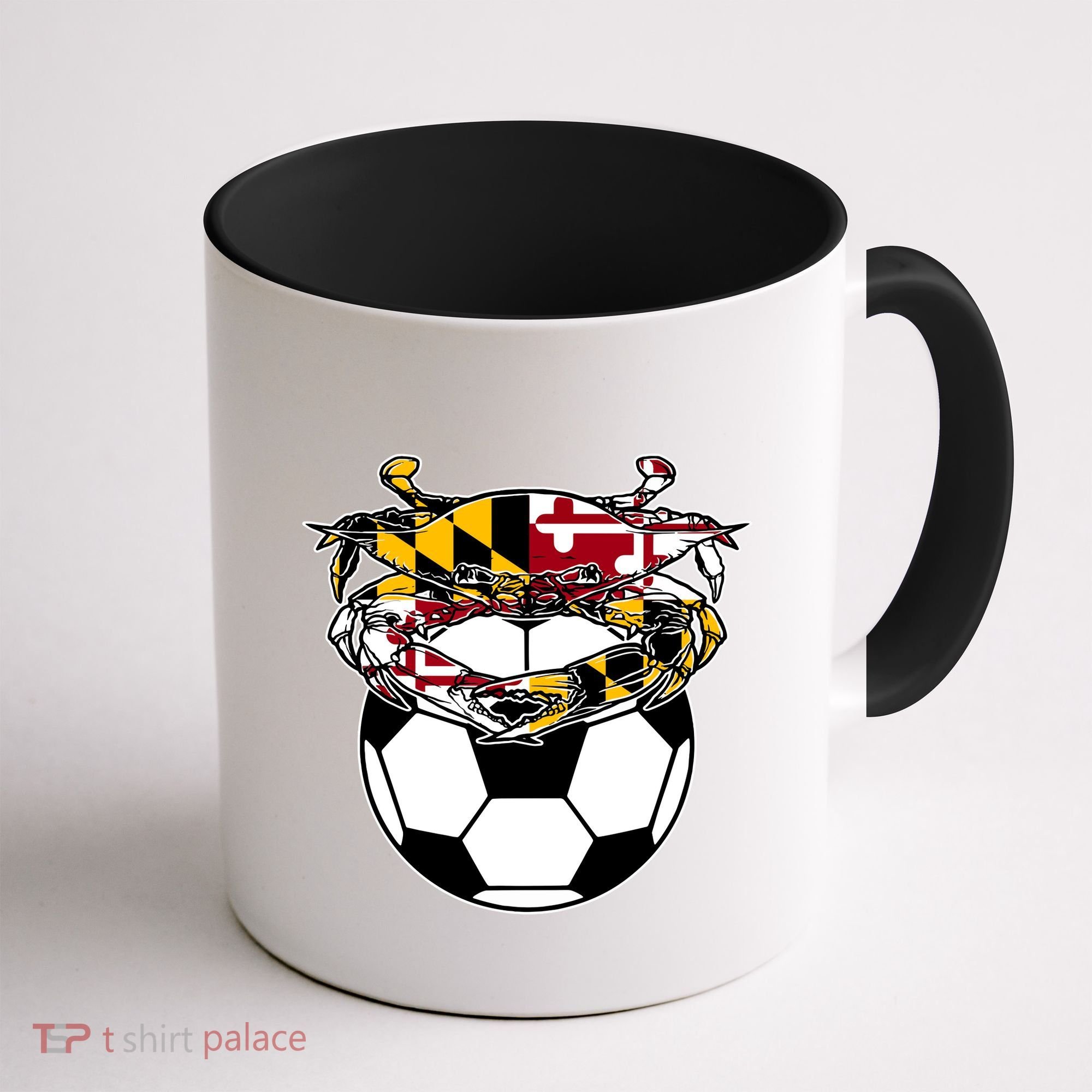 Maryland Crab State Pride Flag Gift Soccer Blue Crab Coffee Mug