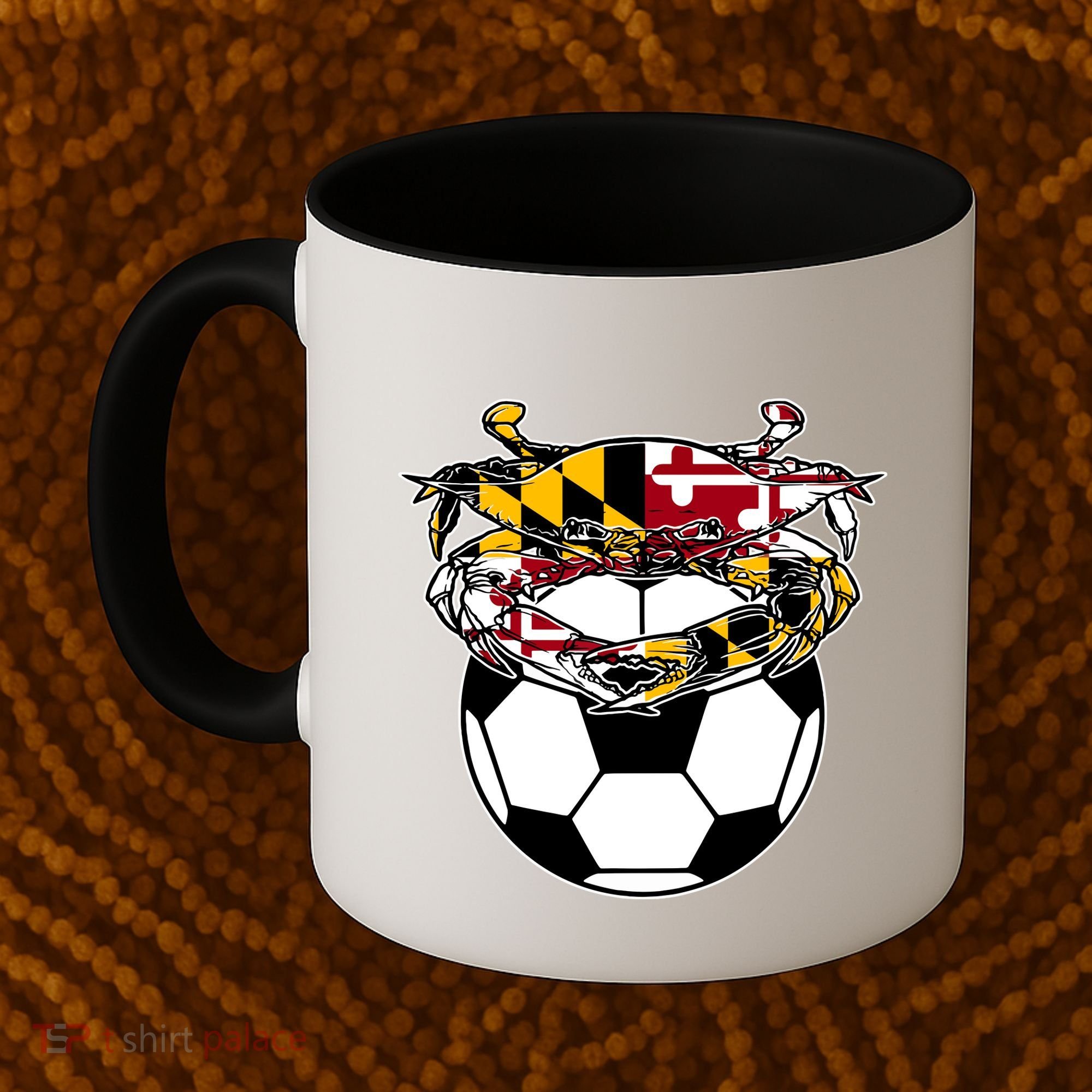 Maryland Crab State Pride Flag Gift Soccer Blue Crab Coffee Mug