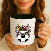Maryland Crab State Pride Flag Gift Soccer Blue Crab Coffee Mug thumb 3