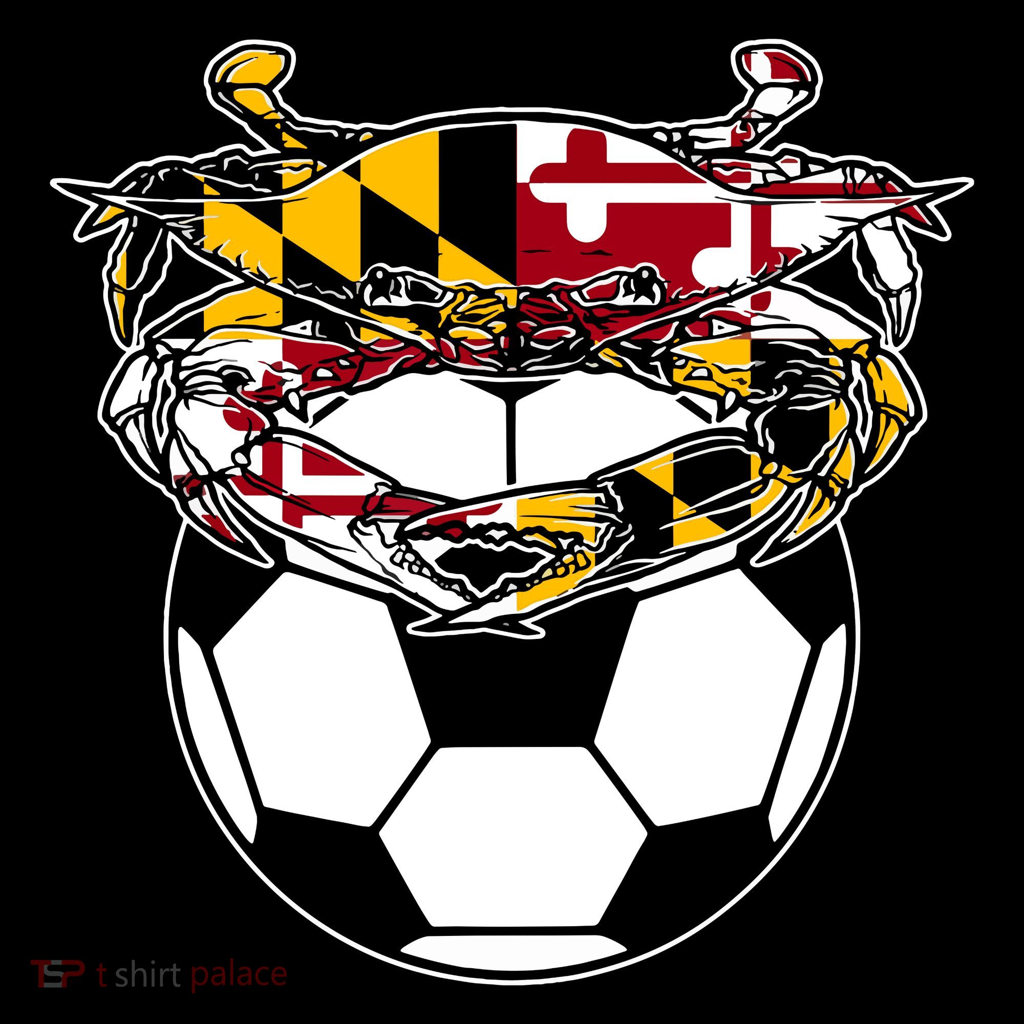 Maryland Crab State Pride Flag Gift Soccer Blue Crab Coffee Mug
