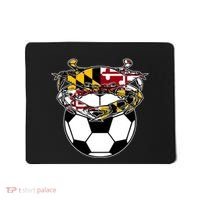 Maryland Crab State Pride Flag Gift Soccer Blue Crab Mousepad thumb 0