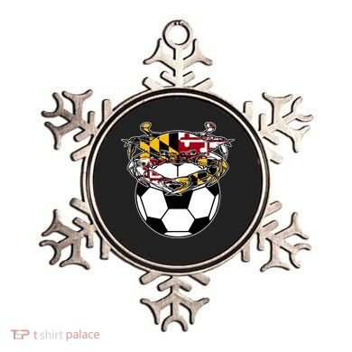 Maryland Crab State Pride Flag Gift Soccer Blue Crab Ornament