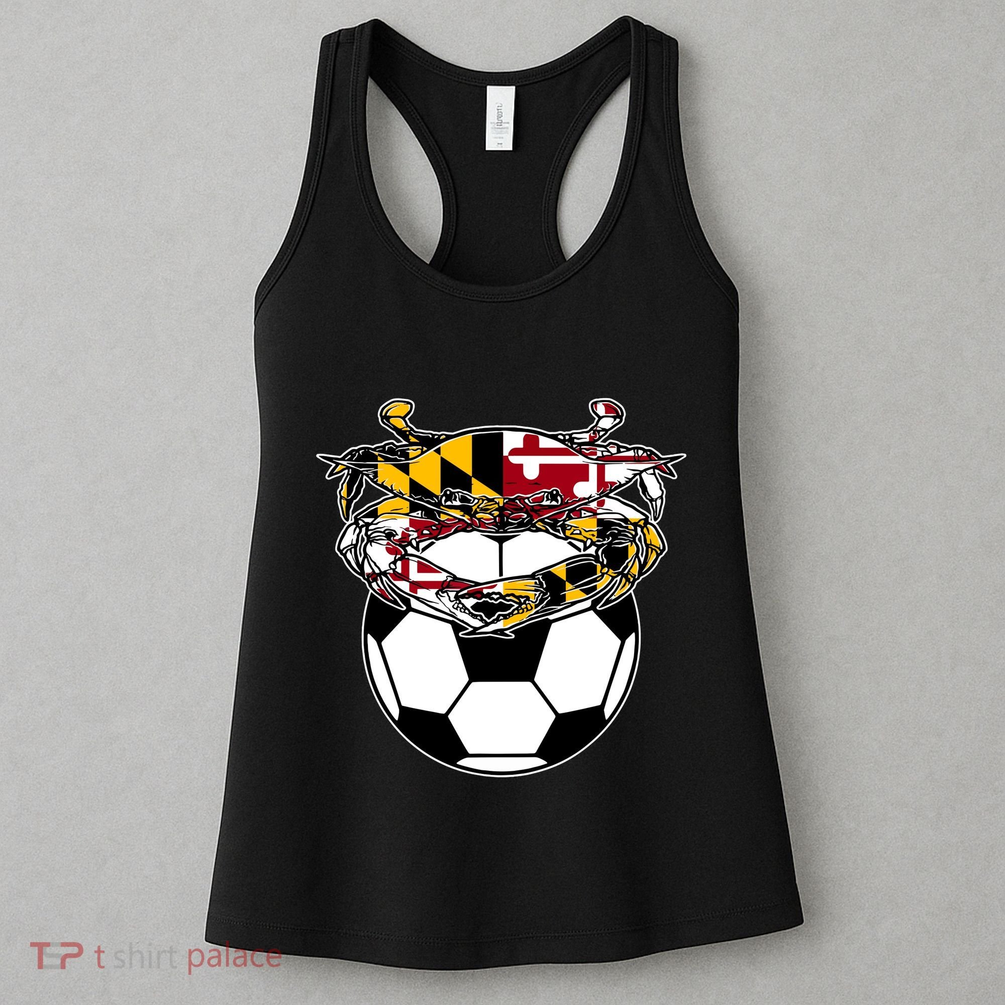 Maryland Crab State Pride Flag Gift Soccer Blue Crab Women's Tank Top