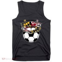 Maryland Crab State Pride Flag Gift Soccer Blue Crab Tank Top thumb 0