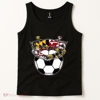 Maryland Crab State Pride Flag Gift Soccer Blue Crab Tank Top thumb 2