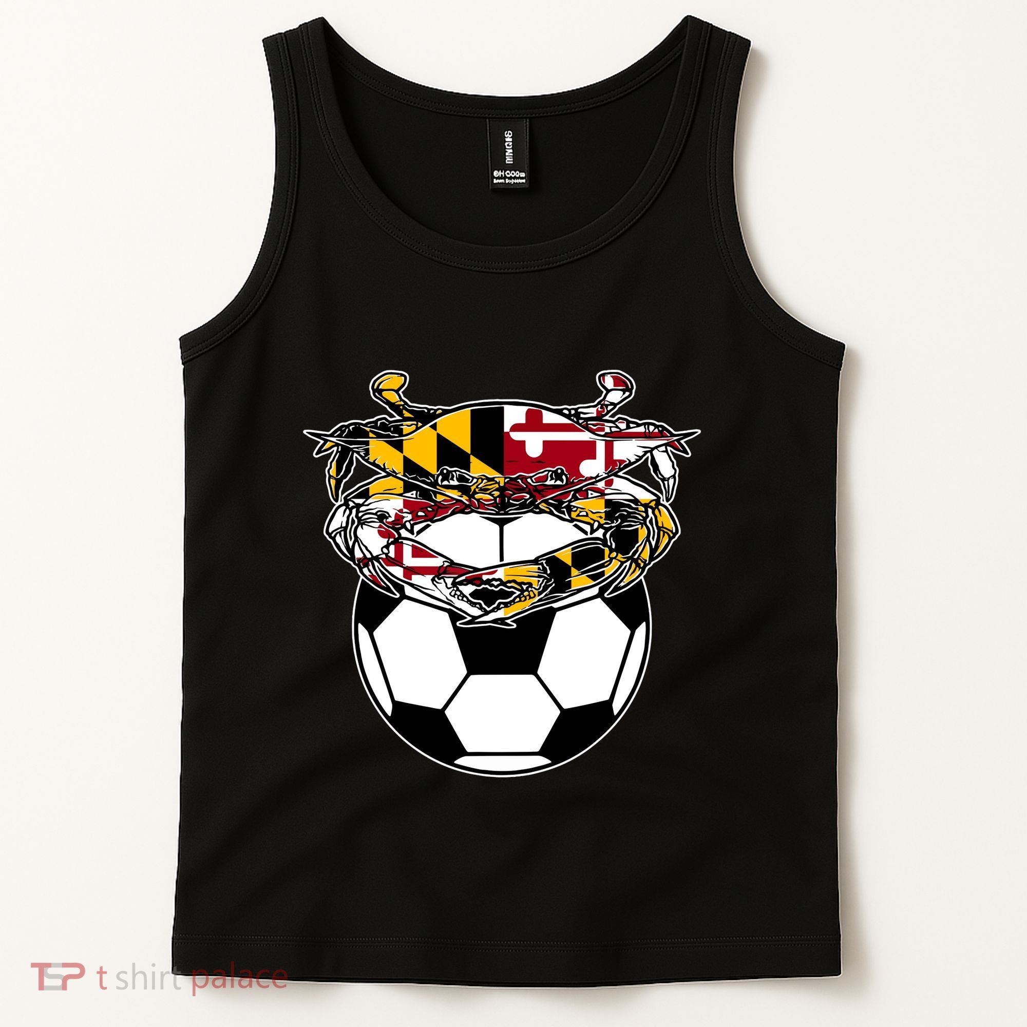 Maryland Crab State Pride Flag Gift Soccer Blue Crab Tank Top