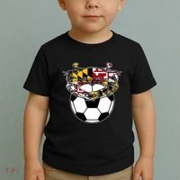 Maryland Crab State Pride Flag Gift Soccer Blue Crab Toddler T-Shirt thumb 2