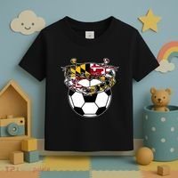 Maryland Crab State Pride Flag Gift Soccer Blue Crab Toddler T-Shirt thumb 3