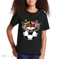 Maryland Crab State Pride Flag Gift Soccer Blue Crab Kids T-Shirt thumb 2