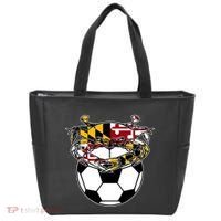 Maryland Crab State Pride Flag Gift Soccer Blue Crab Tote Bag thumb 0
