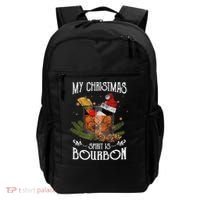 My Christmas Spirit Is Bourbon Christmas Ing Xmas Gift Backpack thumb 0