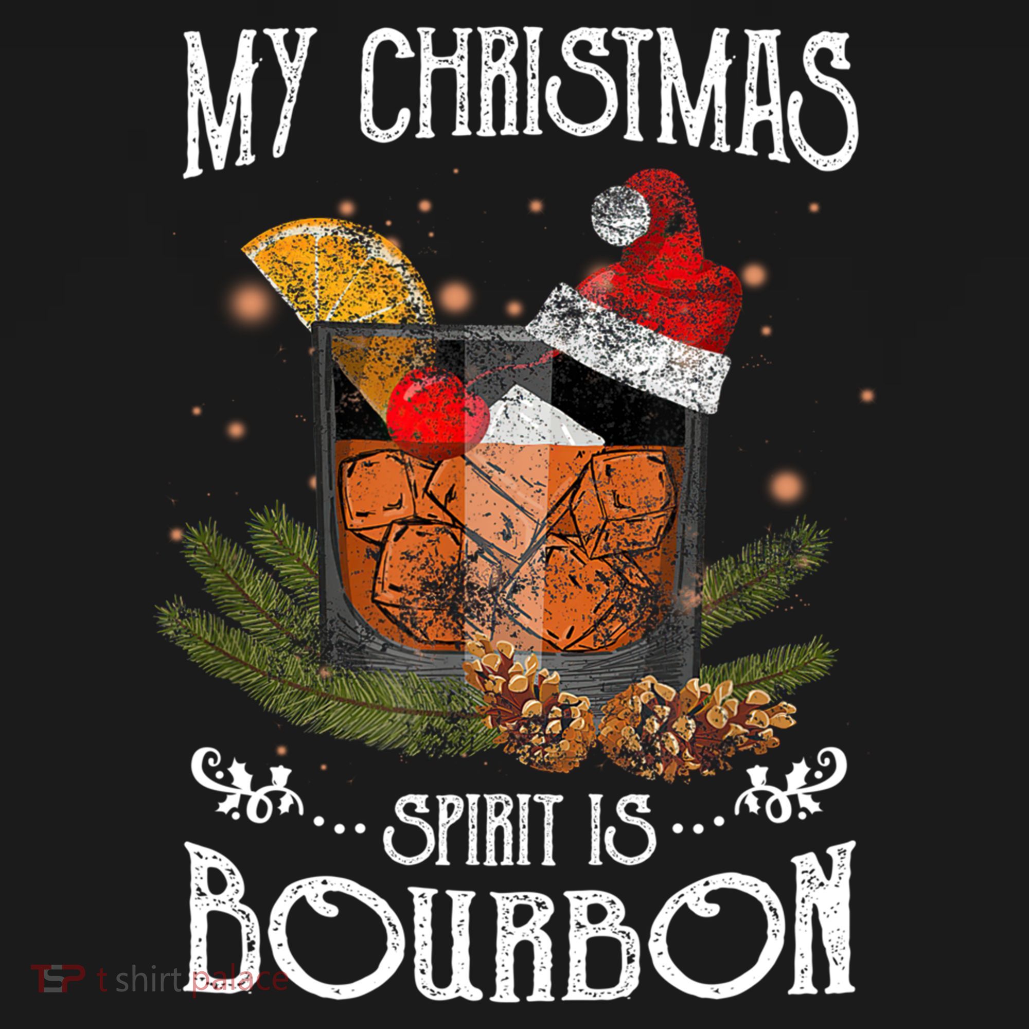 My Christmas Spirit Is Bourbon Christmas Ing Xmas Gift Women's Hoodie