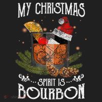 My Christmas Spirit Is Bourbon Christmas Ing Xmas Gift Golf Towel thumb 3