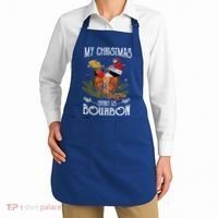 My Christmas Spirit Is Bourbon Christmas Ing Xmas Gift Apron thumb 2