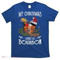 My Christmas Spirit Is Bourbon Christmas Ing Xmas Gift T-Shirt thumb 0