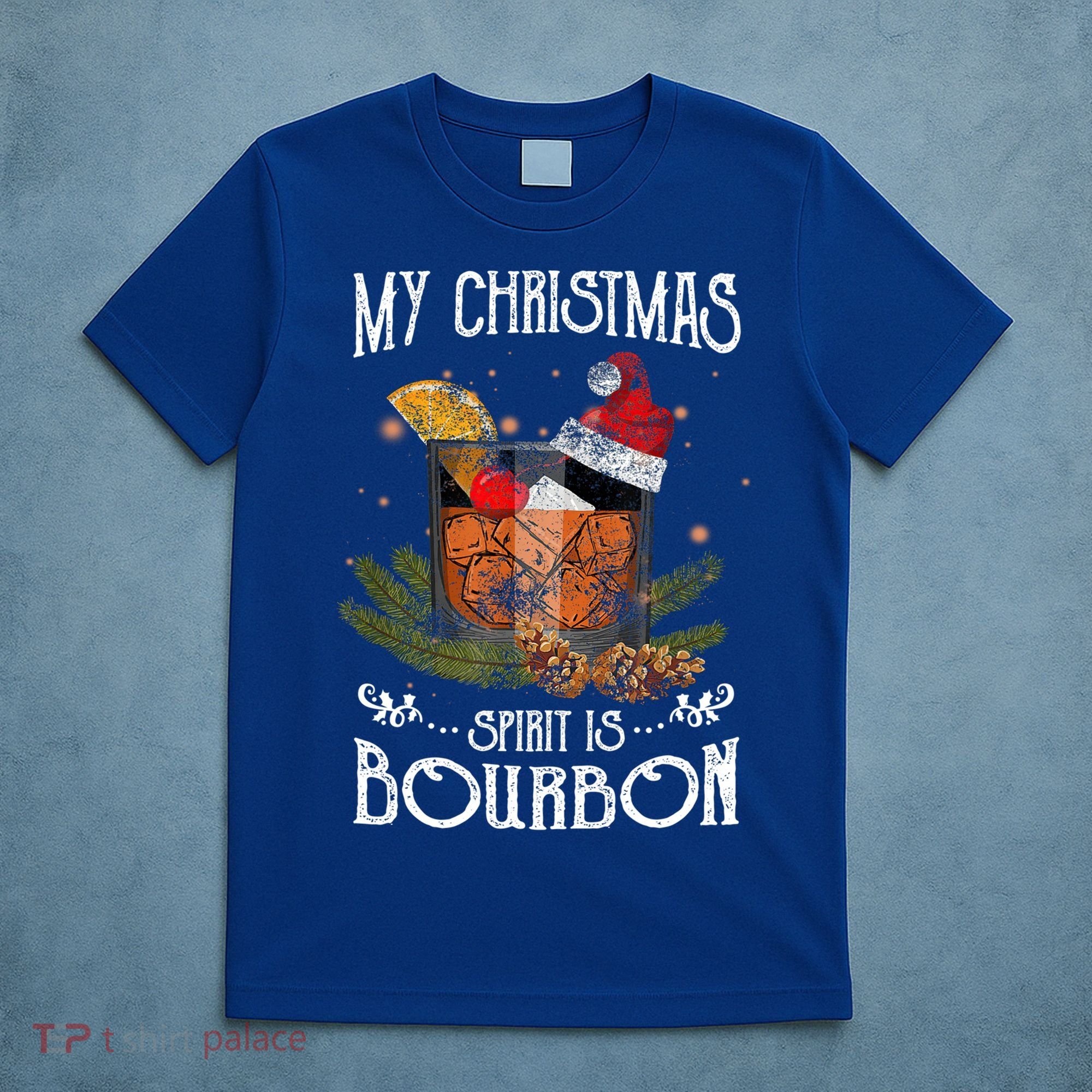 My Christmas Spirit Is Bourbon Christmas Ing Xmas Gift T-Shirt