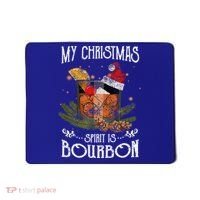 My Christmas Spirit Is Bourbon Christmas Ing Xmas Gift Mousepad thumb 0