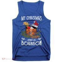 My Christmas Spirit Is Bourbon Christmas Ing Xmas Gift Tank Top thumb 0