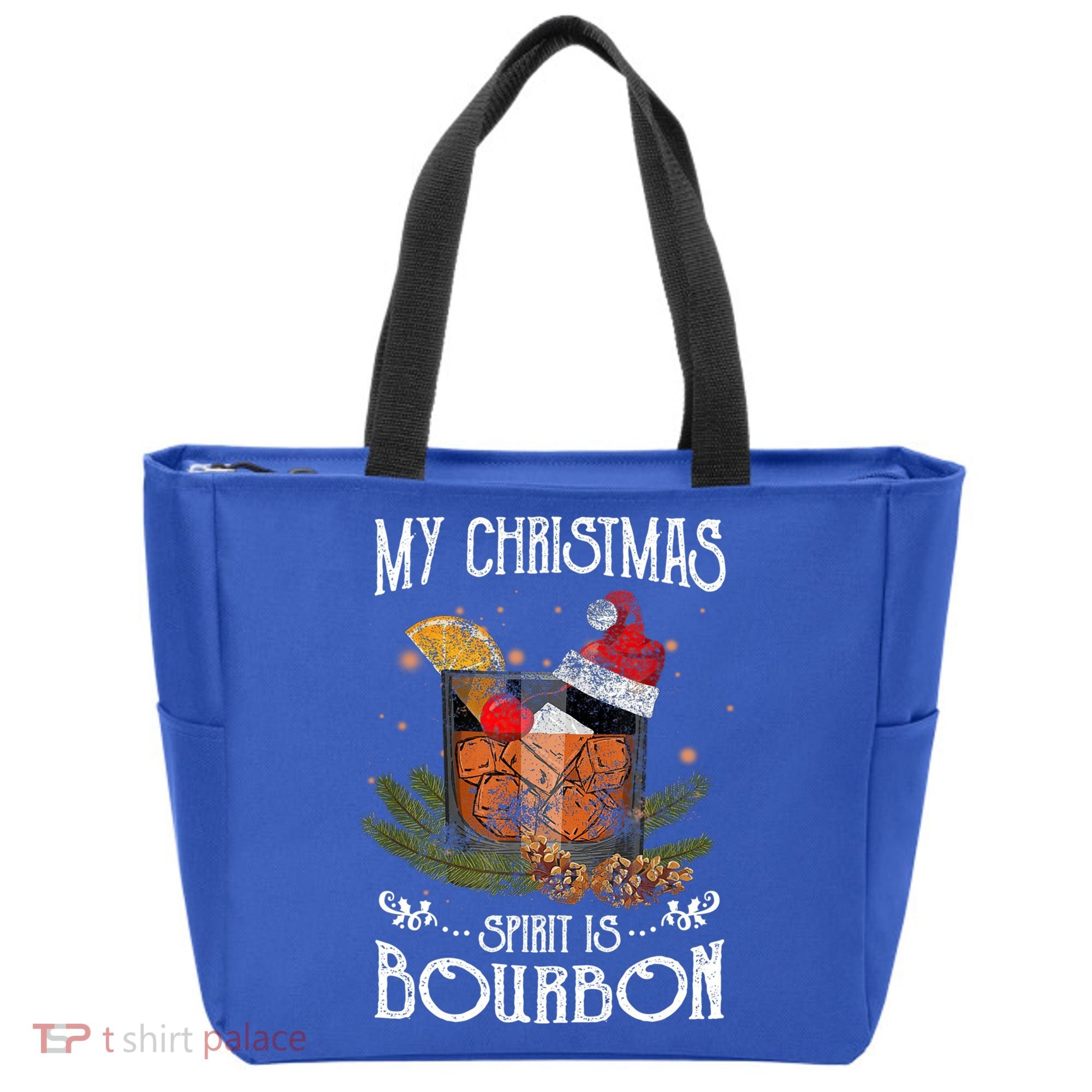 My Christmas Spirit Is Bourbon Christmas Ing Xmas Gift Tote Bag