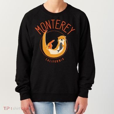 Monterey California Sea Otter Design Women's Sweatshirt