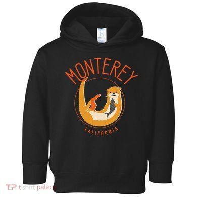 Monterey California Sea Otter Design Toddler Hoodie