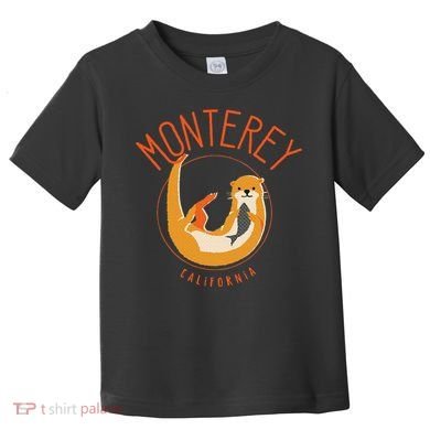 Monterey California Sea Otter Design Toddler T-Shirt