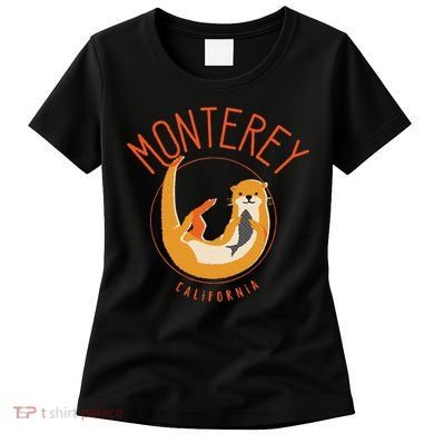 Monterey California Sea Otter Design Women's T-Shirt