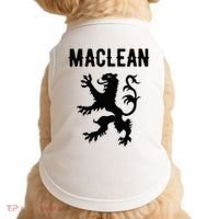 Maclean Clan Scottish Family Name Scotland Heraldry Doggie Tank thumb 0
