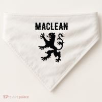 Maclean Clan Scottish Family Name Scotland Heraldry USA-Made Doggie Bandana thumb 0