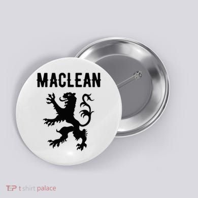 Maclean Clan Scottish Family Name Scotland Heraldry Button