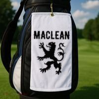 Maclean Clan Scottish Family Name Scotland Heraldry Golf Towel thumb 2