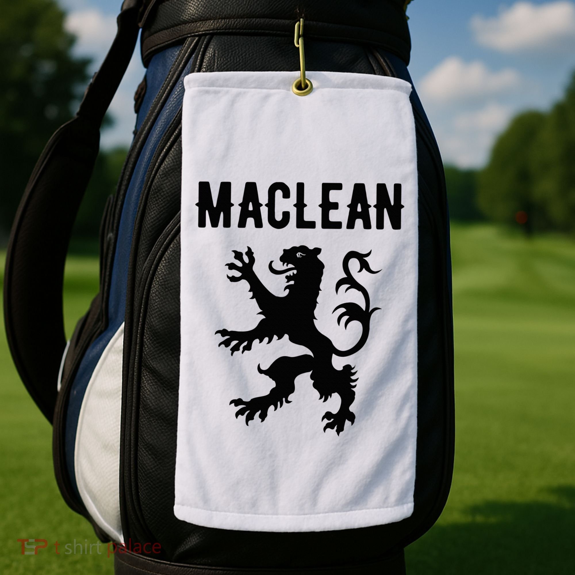 Maclean Clan Scottish Family Name Scotland Heraldry Golf Towel
