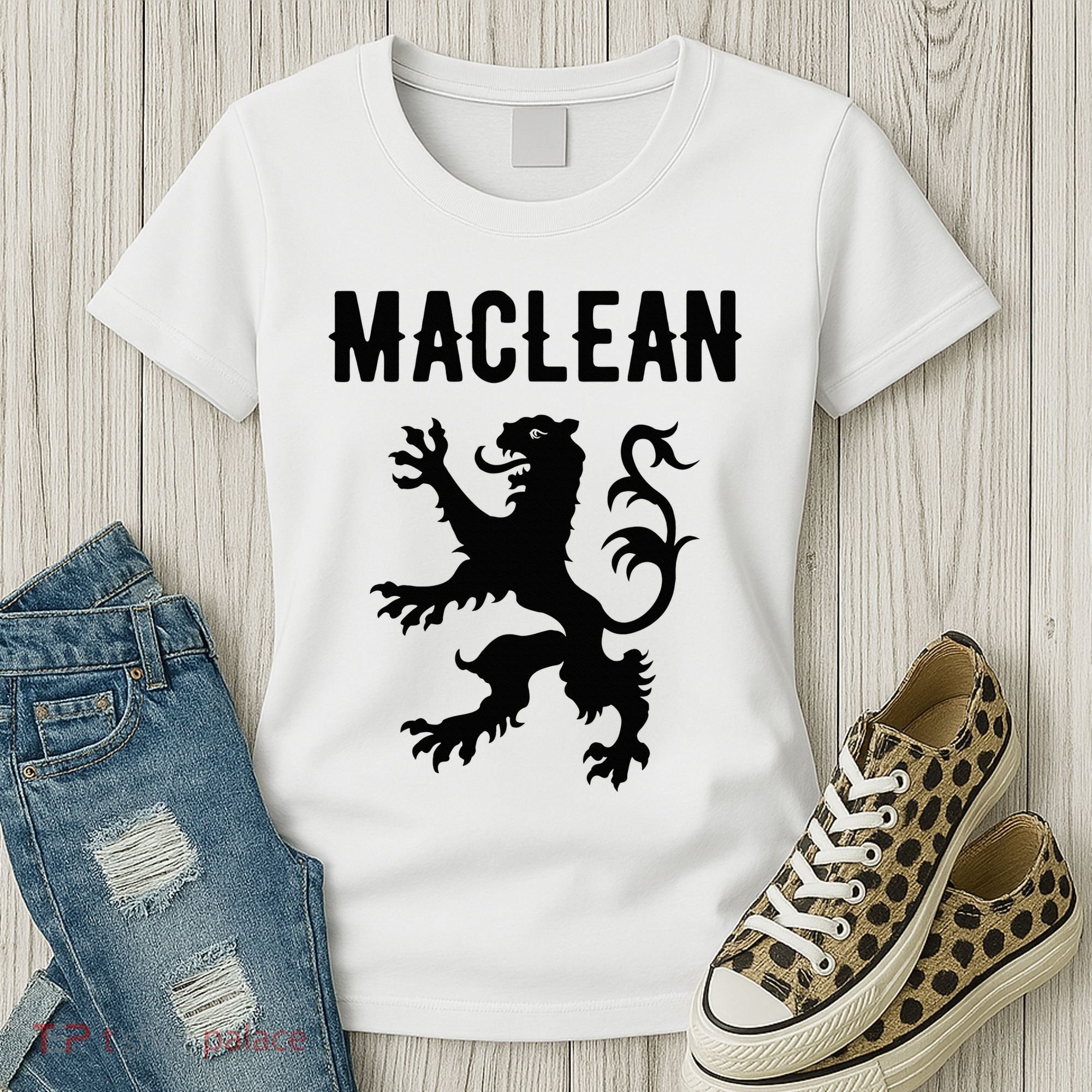 Maclean Clan Scottish Family Name Scotland Heraldry Women's T-Shirt
