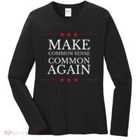 Make Common Sense Common Again Women's Long Sleeve Shirt thumb 0
