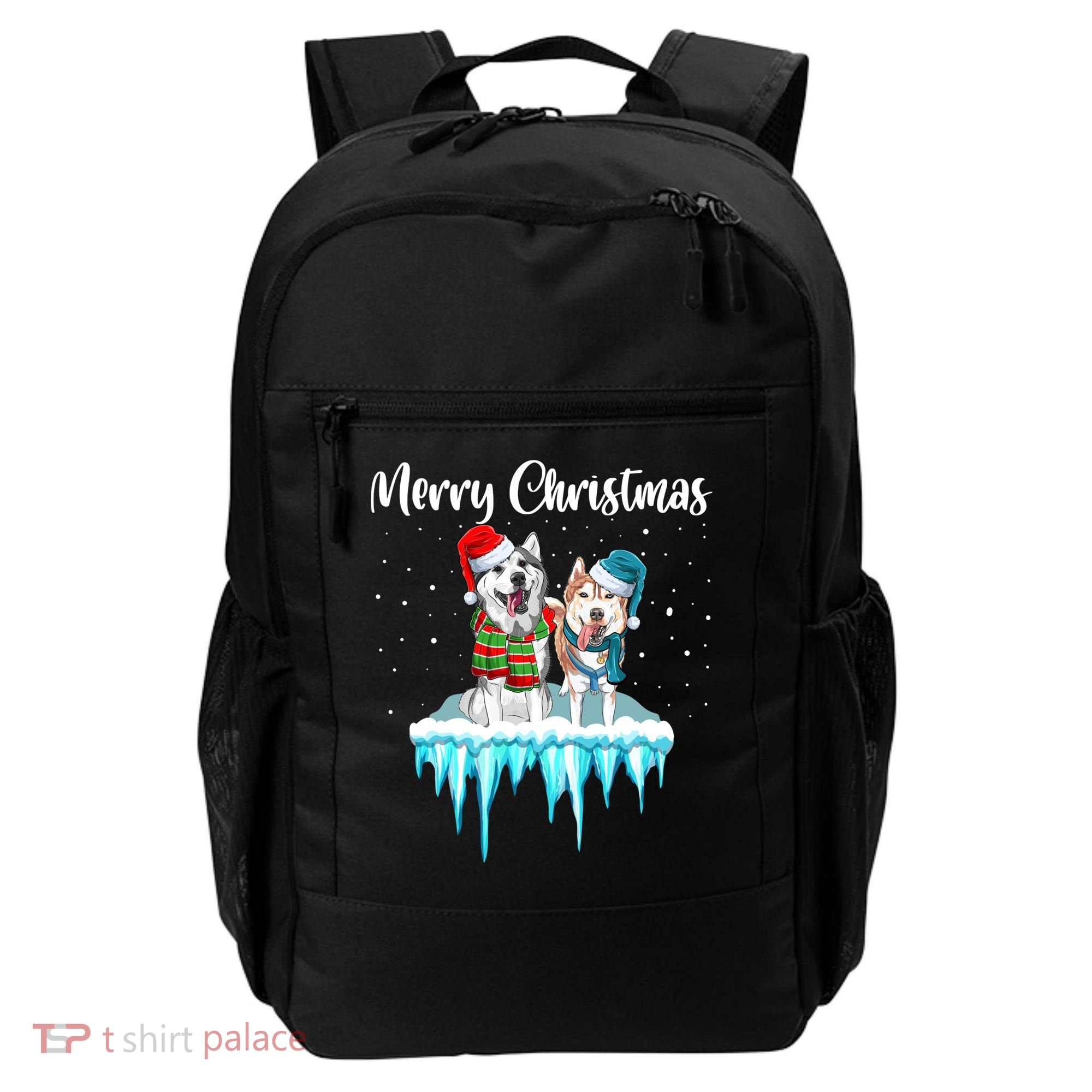 Merry Christmas Siberian Husky Chistmas Season Gift Backpack