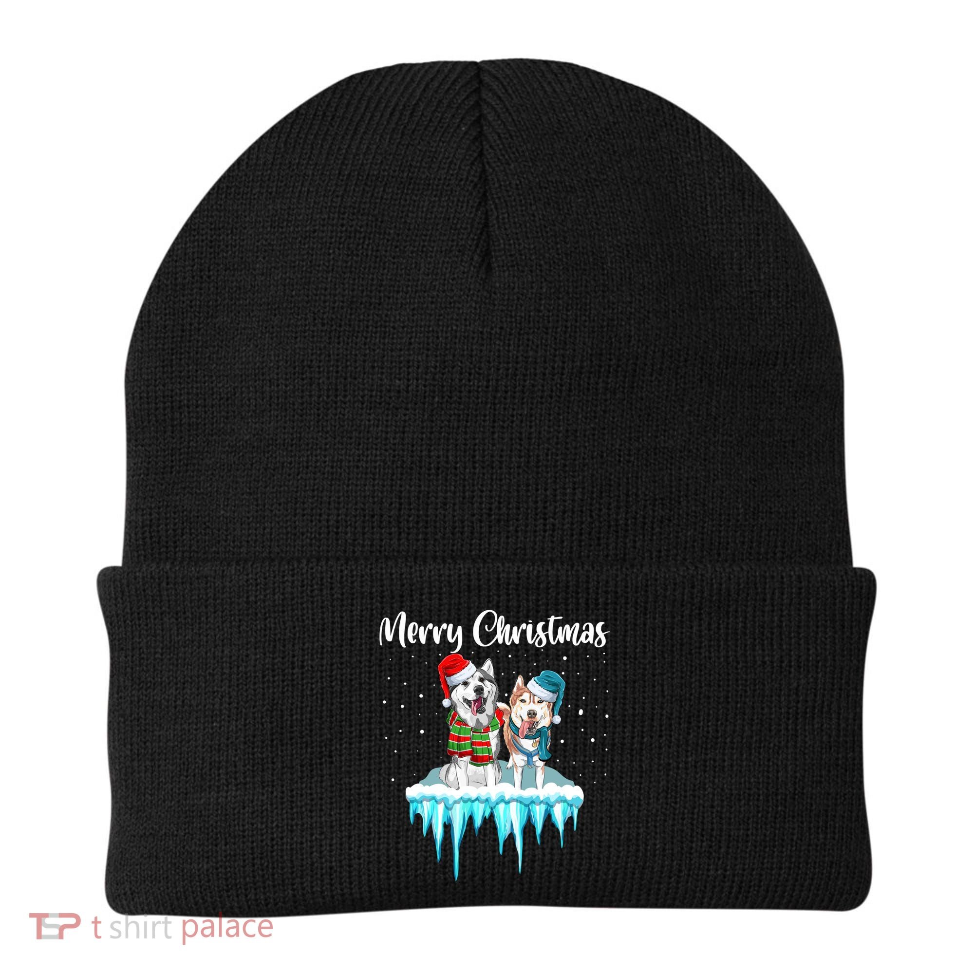 Merry Christmas Siberian Husky Chistmas Season Gift Beanie