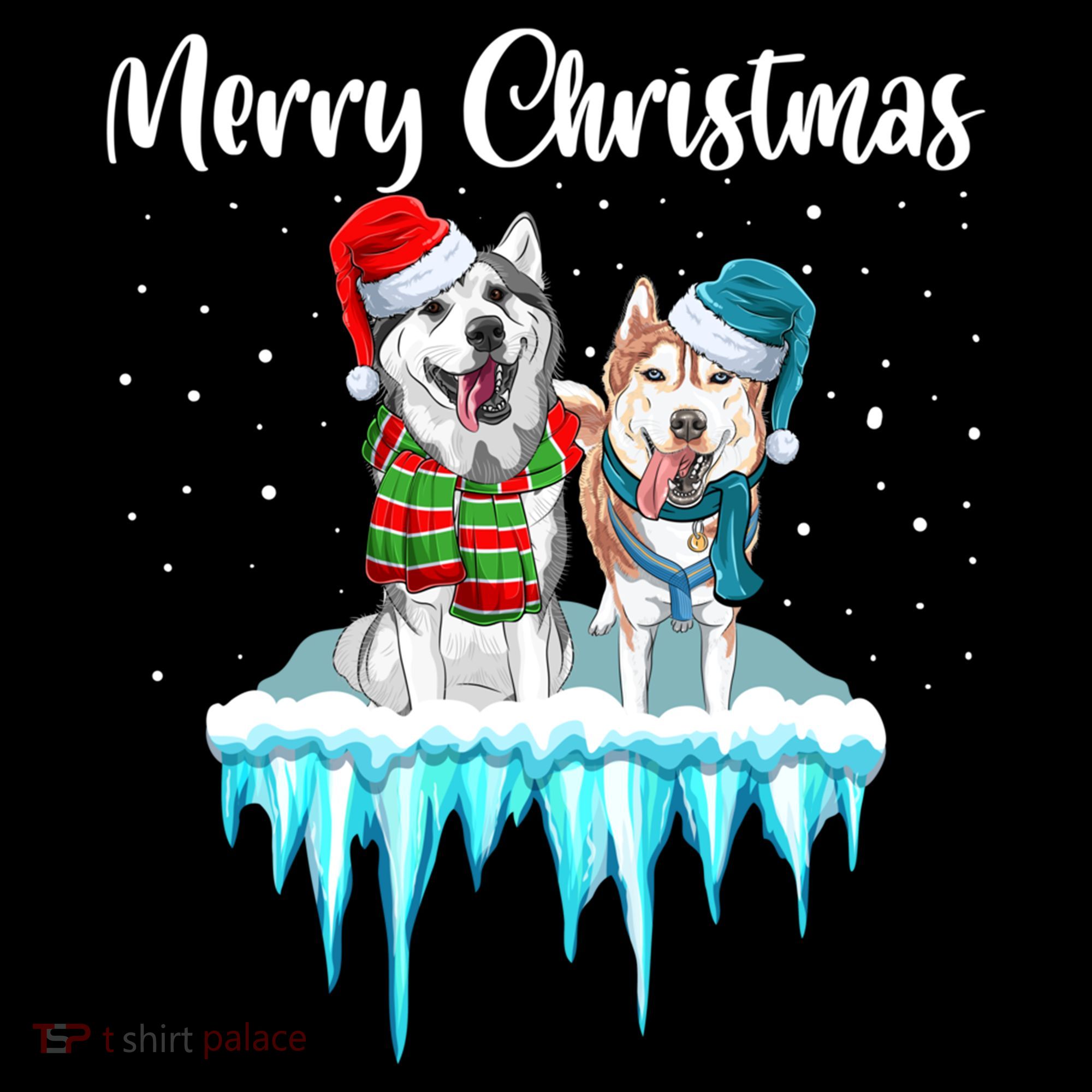 Merry Christmas Siberian Husky Chistmas Season Gift Women's Hoodie