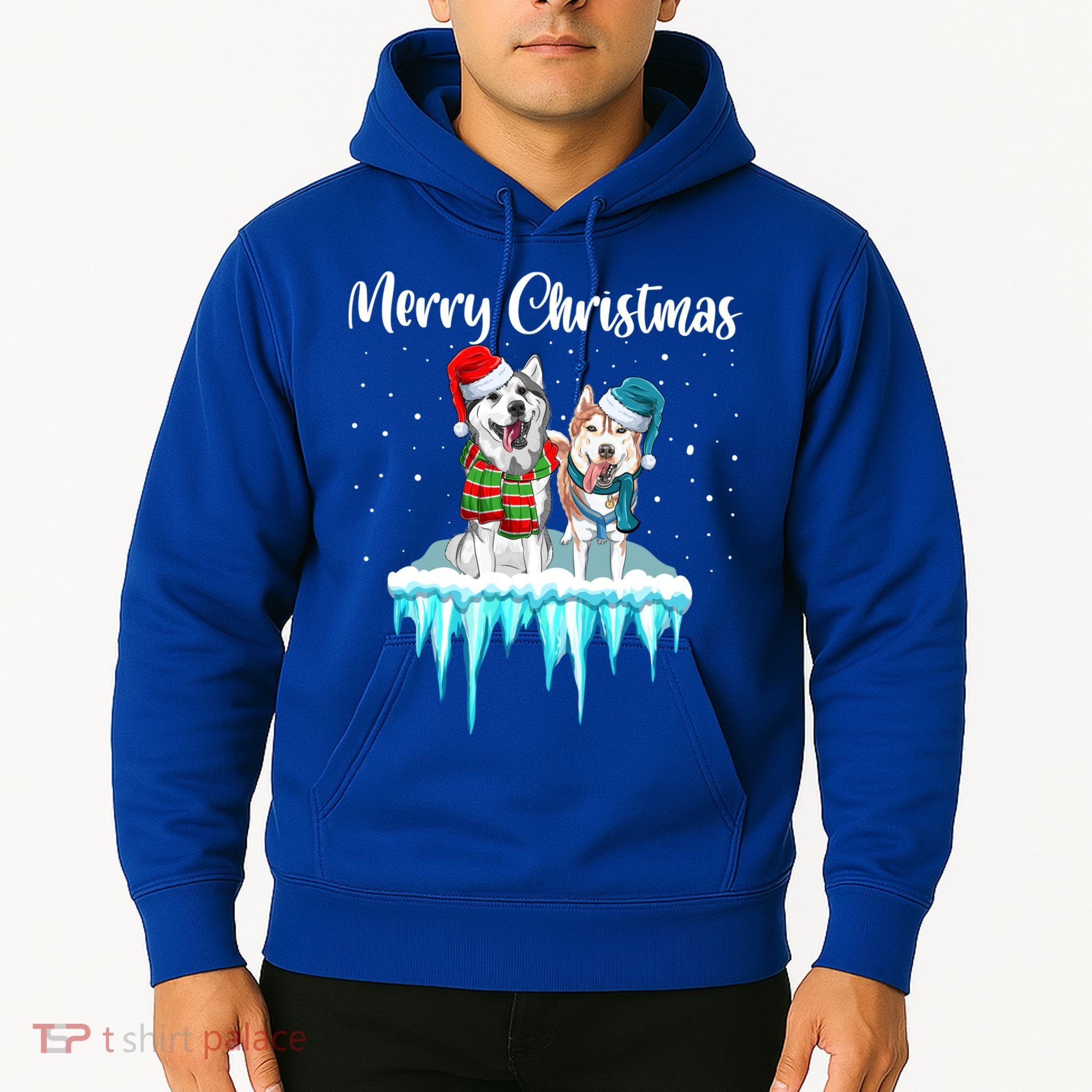 Merry Christmas Siberian Husky Chistmas Season Gift Hoodie