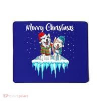 Merry Christmas Siberian Husky Chistmas Season Gift Mousepad thumb 0