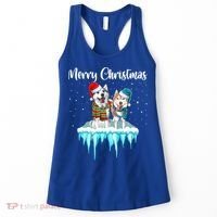 Merry Christmas Siberian Husky Chistmas Season Gift Women's Tank Top thumb 0