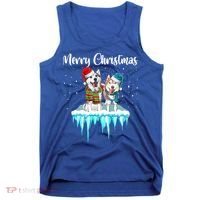Merry Christmas Siberian Husky Chistmas Season Gift Tank Top thumb 0